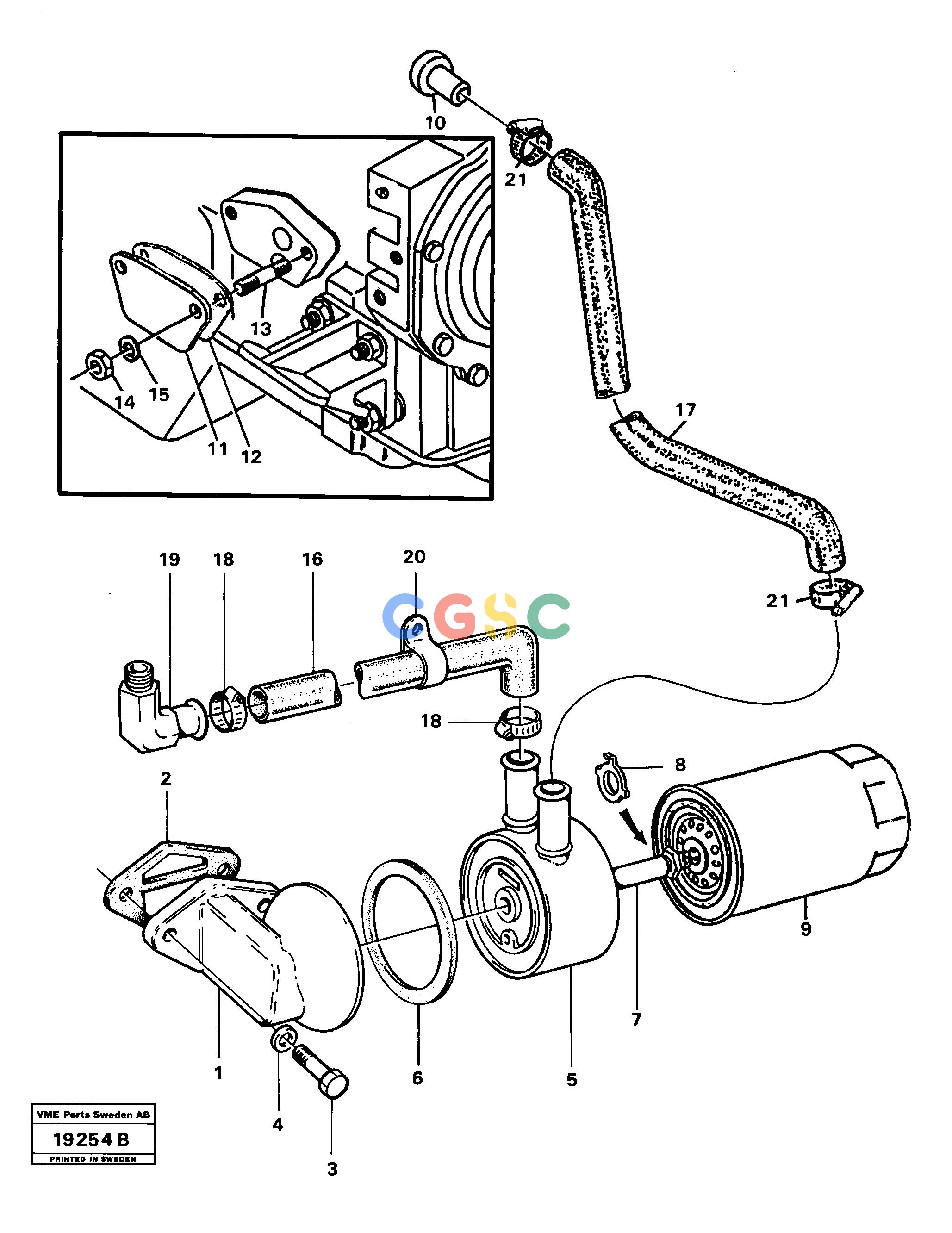 沃尔沃零件查询L30 Oilfilter and oil coolerL30 NoneNoneNoneAutodata Volvo online