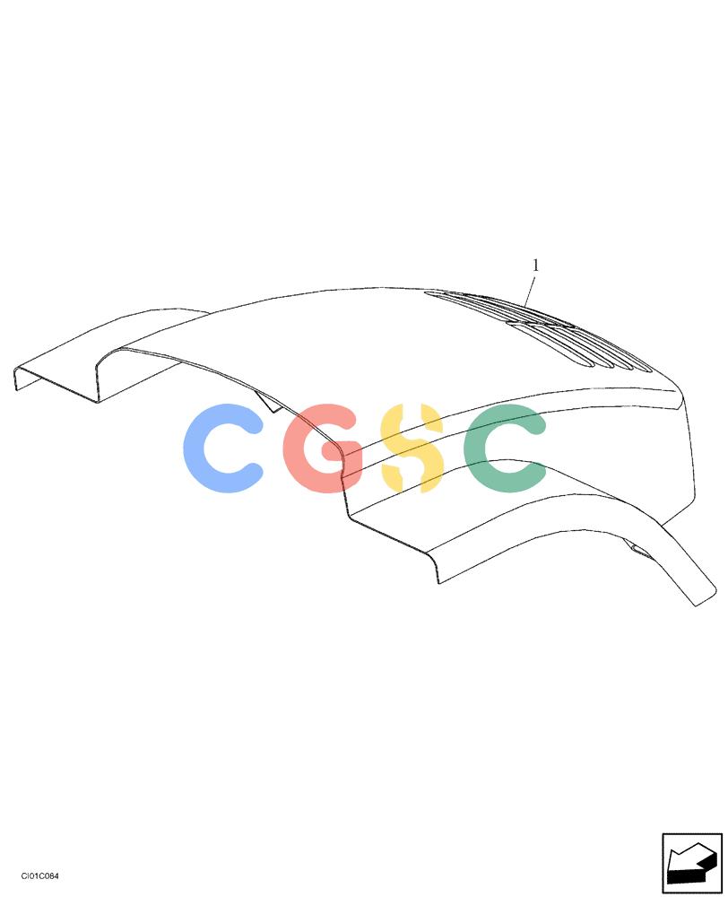 纽荷兰零件查询(CV700) - VIBRATORY ROLLER (9/01-) (12-023-00[01]) - ENGINE HOOD HINGES New Holland Constructuion