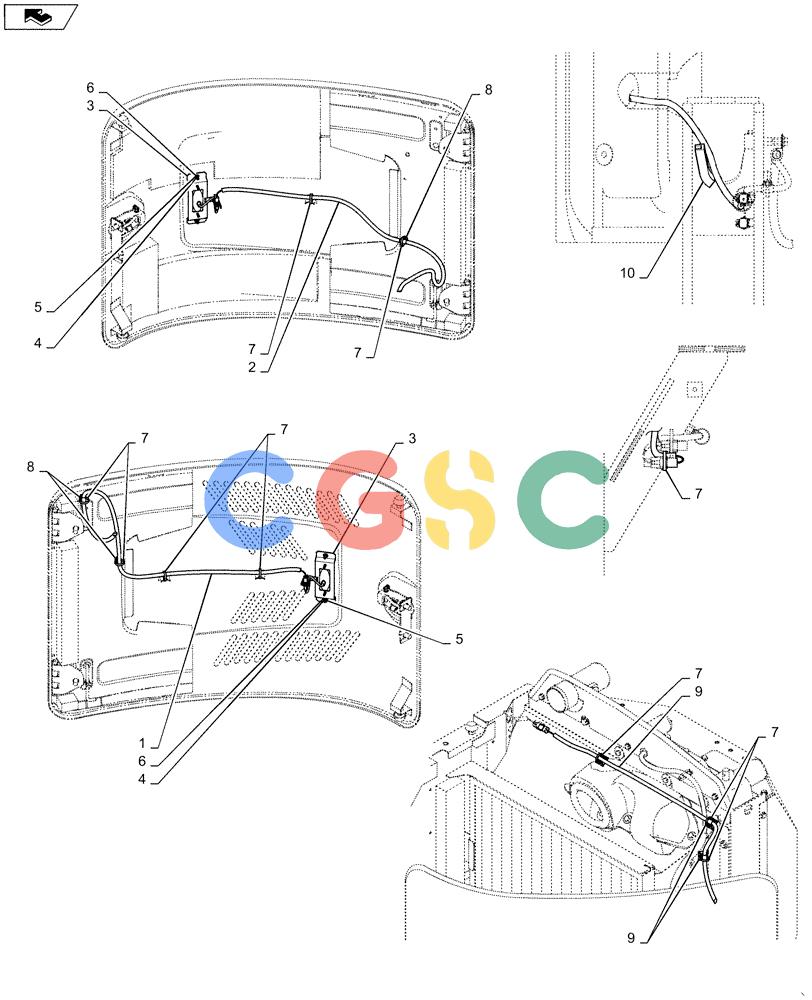 神钢零件查询(ED160 BLADE) - HYDRAULIC EXCAVATOR - ASN LH02-01501 (9/12-12/13) (55.404.CL[02]) - FLASHER LAMP, HARNESS Kobelco