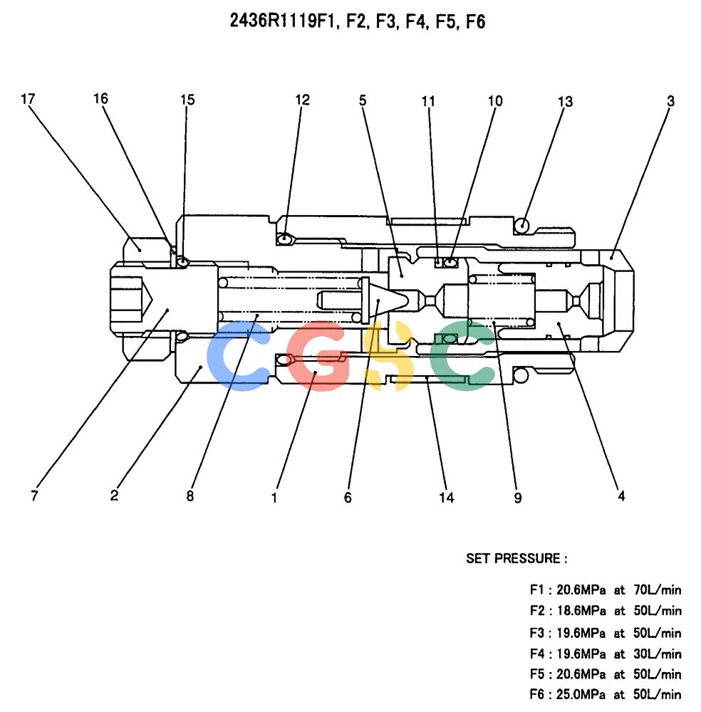纽荷兰零件查询(E70SR) - MIDI CRAWLER EXCAVATOR ASN YT04-07175 (07-012) - VALVE ASSY, RELIEF New Holland Constructuion