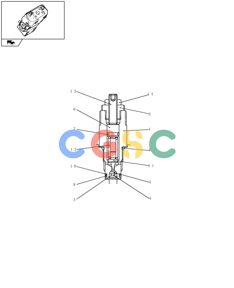 纽荷兰零件查询(E235BSR) - CRAWLER EXCAVATOR (5/07-) (2.030[11]) - VALVE ASSY, HOLDING New Holland Constructuion