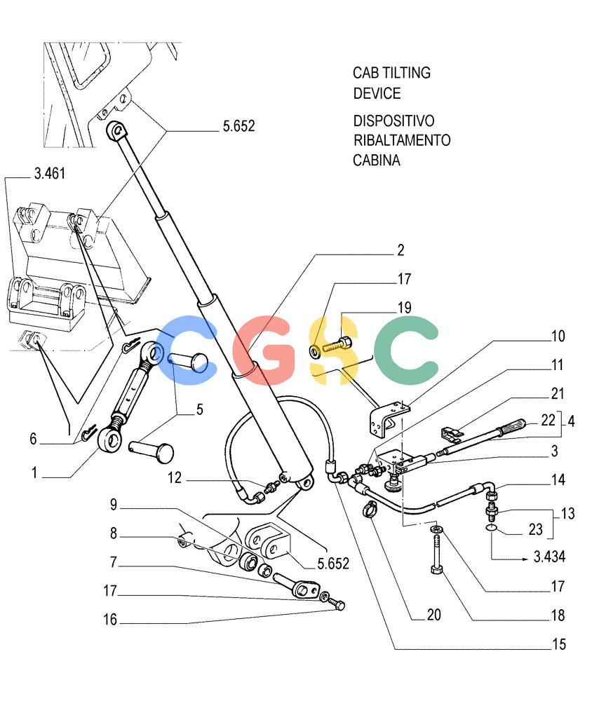 纽荷兰零件查询(FL145) - CRAWLER LOADER (N.A. VERSION) (11/98-) (5.678[01]) - HYDRAULIC JACK New Holland Constructuion