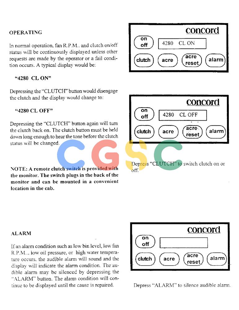 凯斯零件查询(3503) - CONCORD AIR SYSTEM (1/96-12/00) (C25) - OPERATING/ALARM Case Agriculture