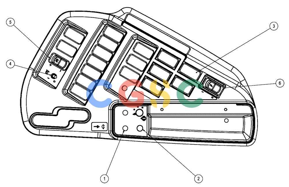 凯斯零件查询(FLX3510) - FLOATER (8/04-8/06) (01-050) - RH CONSOLE ELECTRIC, CHASSIS Case Agriculture