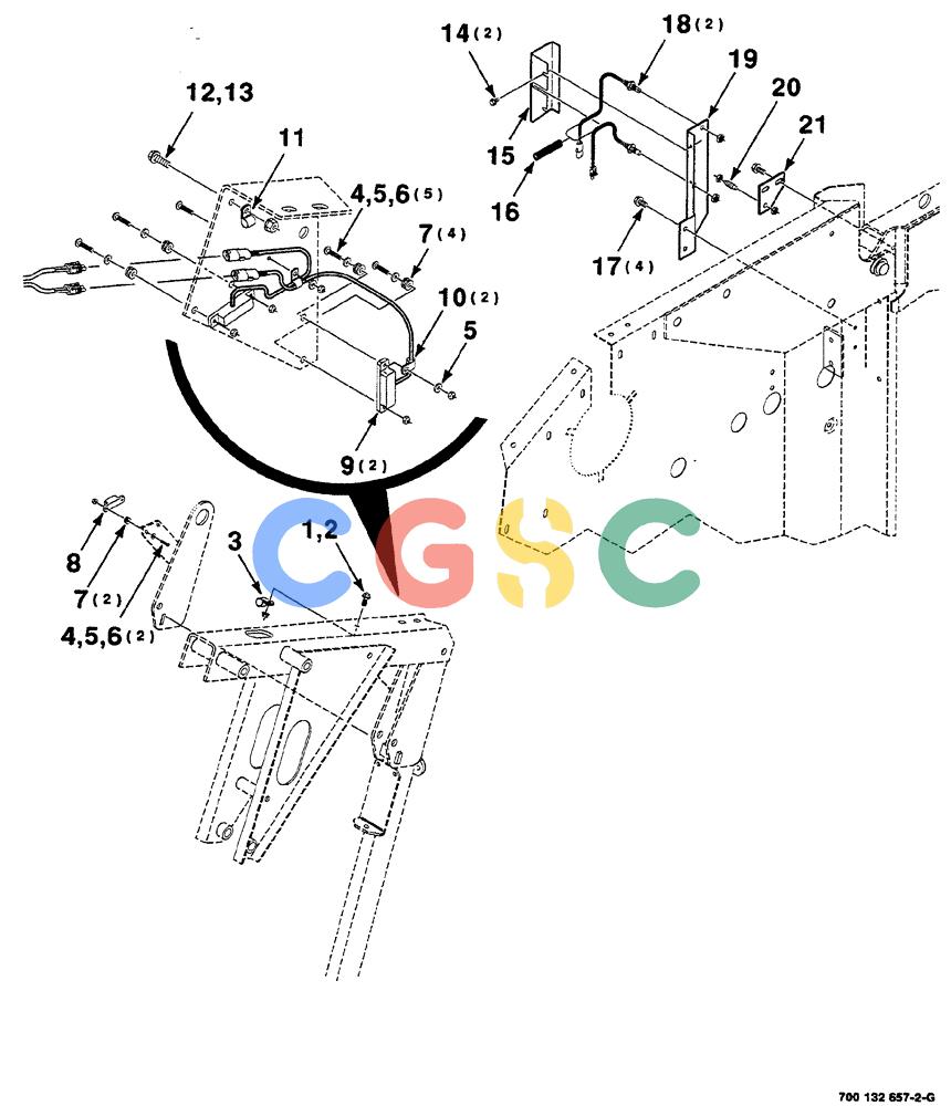 凯斯零件查询(RS561A) - CASE IH ROUND BALER (1/99-12/00) (4-014) - ELECTRICAL ASSEMBLY, KICKER Case Agriculture