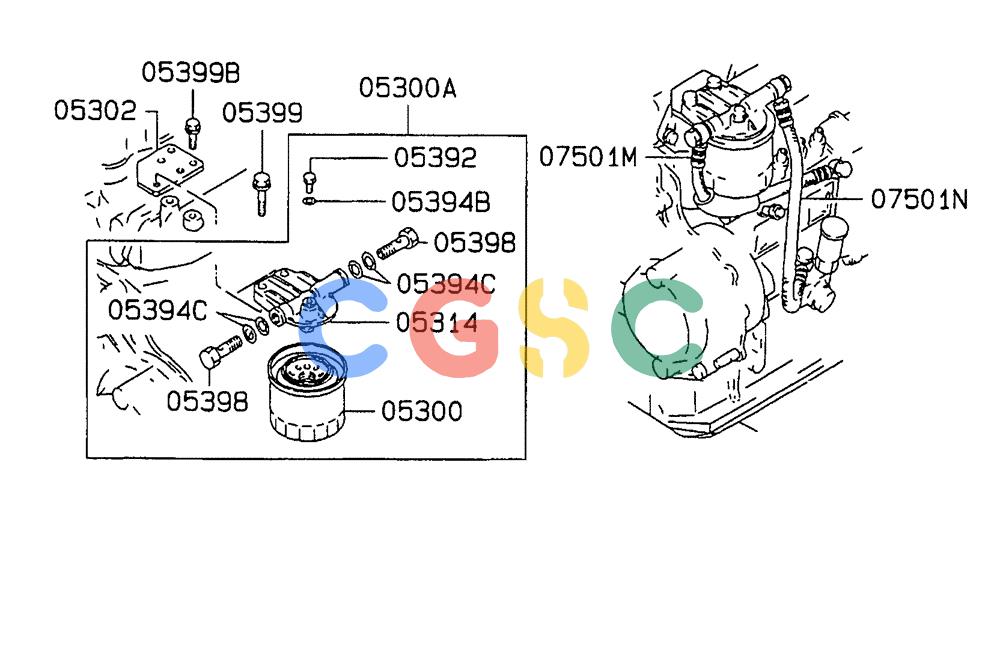神钢零件查询(SK160LC-6E) - DYNAMIC ACERA EXCAVATOR 08/2004 ASN YM03U0523 (8/04-12/07) (09-020) - FUEL FILTER & HOSE Kobelco