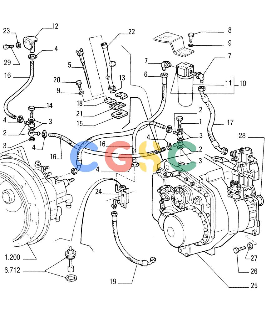 纽荷兰零件查询(FD255) - CRAWLER DOZER (N.A. VERSION) (7/95-) (1.211[01]) - TRANSMISSION New Holland Constructuion