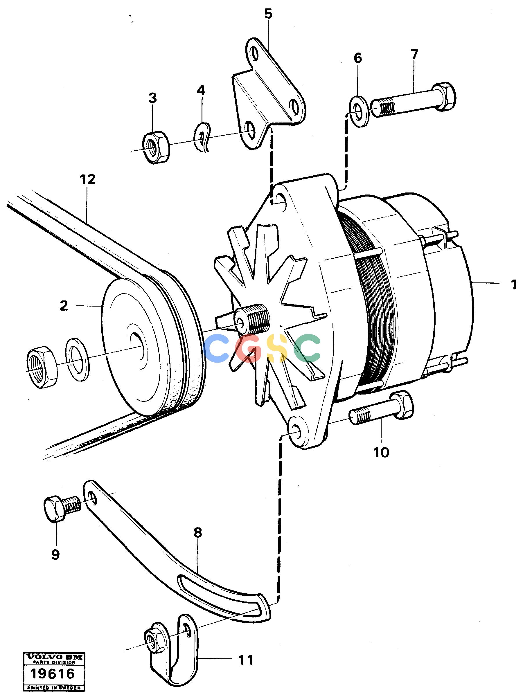 沃尔沃零件查询A25 VOLVO BM Alternator with assembling detailsVOLVO BM A25 NoneNoneNoneAutodata Volvo online