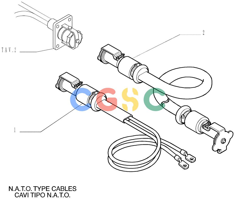 纽荷兰零件查询(DC150LT) - CRAWLER DOZER (6/00-) (6.701[03]) - STARTING CABLES New Holland Constructuion