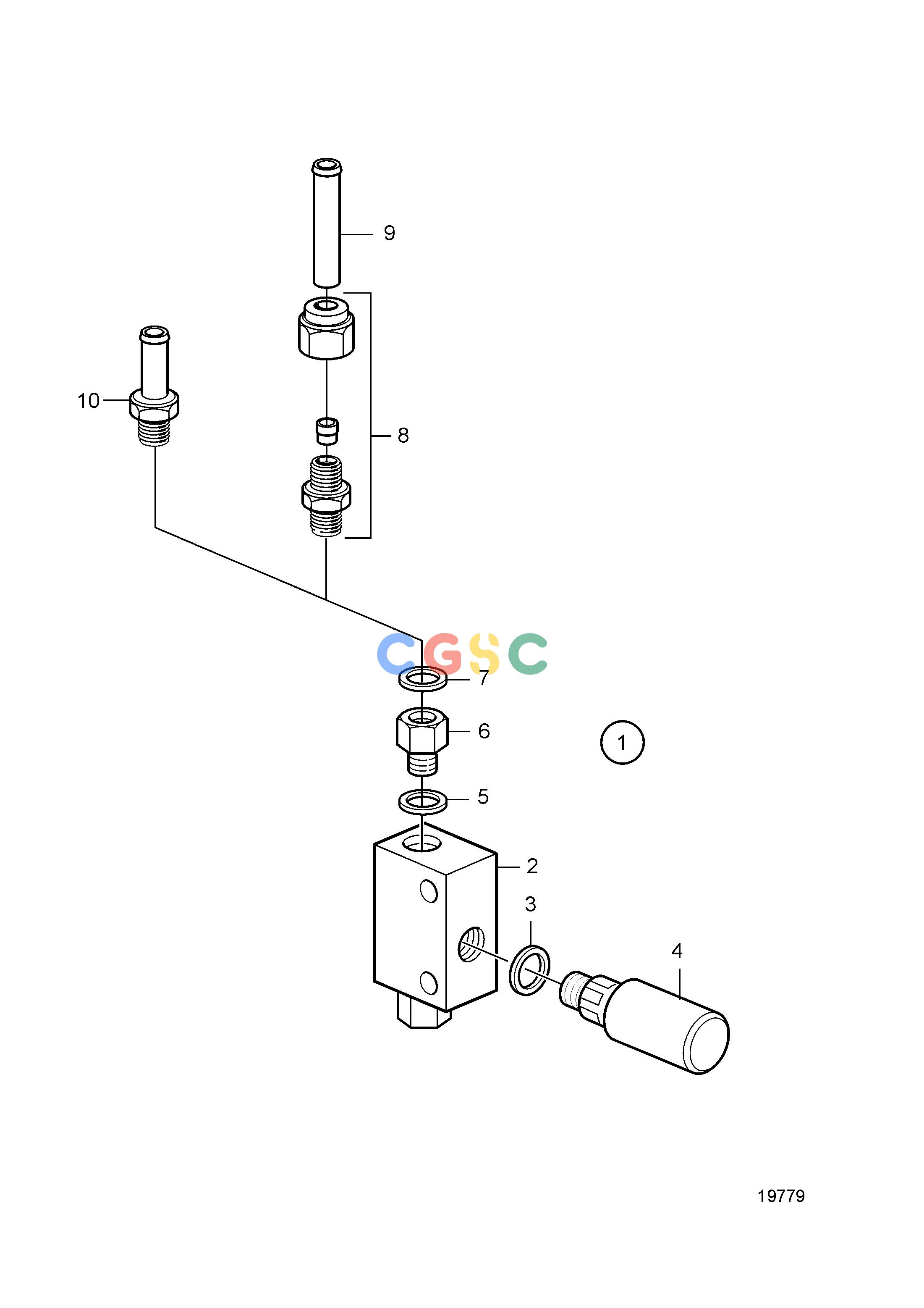 沃尔沃零件查询D5A-T; D5A-TA; D5A-B TA; D7A-T; D7A-TA; D7A-B TAFuel SystemHand Fuel PumpEPC Volvo Penta Parts catalog