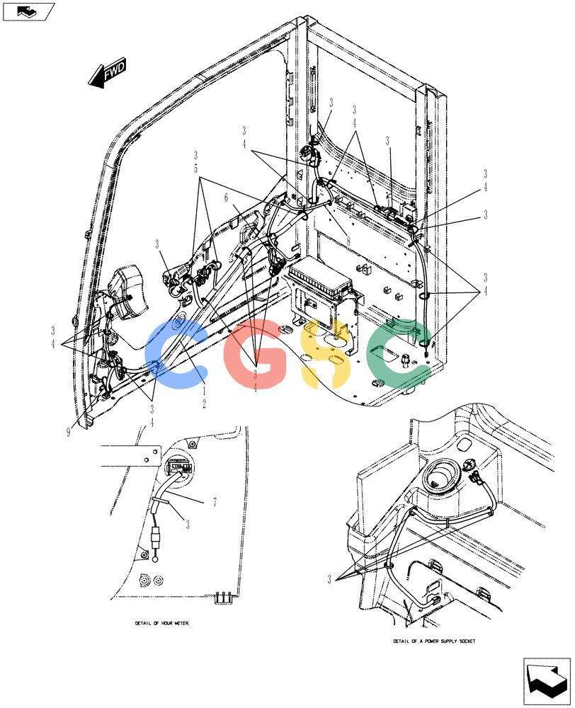 神钢零件查询(ED150-2) - BLADE RUNNER EXCAVATOR/DOZER ASN LH01-01001 (1/09-12/12) (01-087[01]) - HARNESS ASSEMBLY, CAB Kobelco