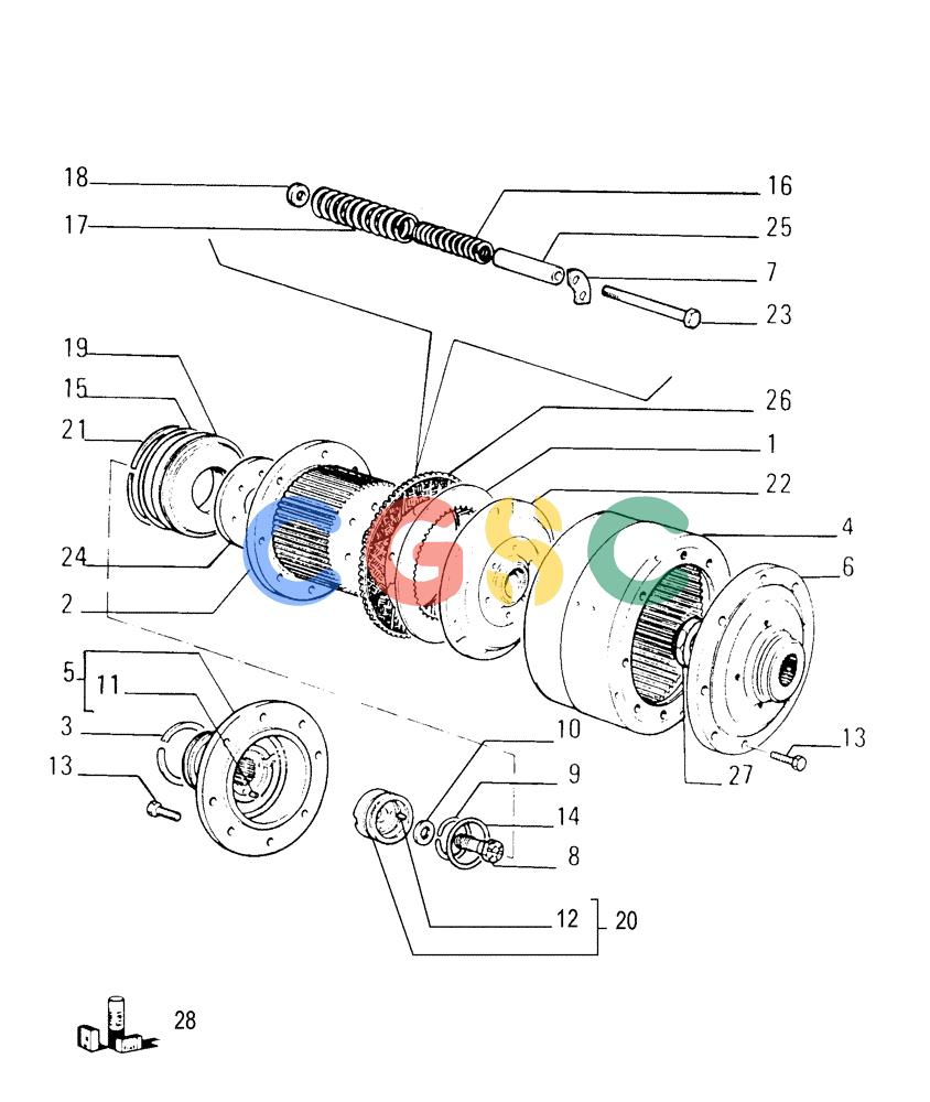 纽荷兰零件查询(FD175) - CRAWLER DOZER (N.A. VERSION)(S/N 061640 & AFTER) (1/93-) (1.277[06]) - STEERING CLUTCHES New Holland Constructuion