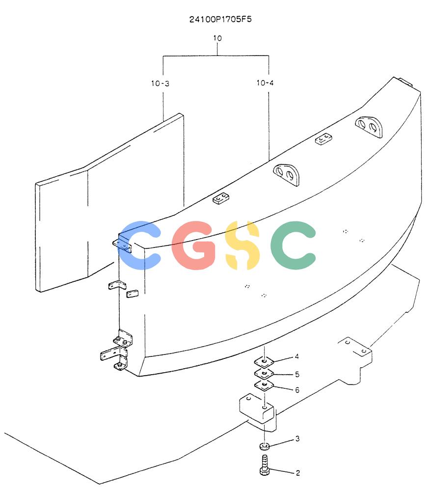 神钢零件查询(K904L) - MARK II EXCAVATOR BTW LX1501 - LX1525 (1/88-12/03) (01-002) - COUNTER WEIGHT ASSY Kobelco