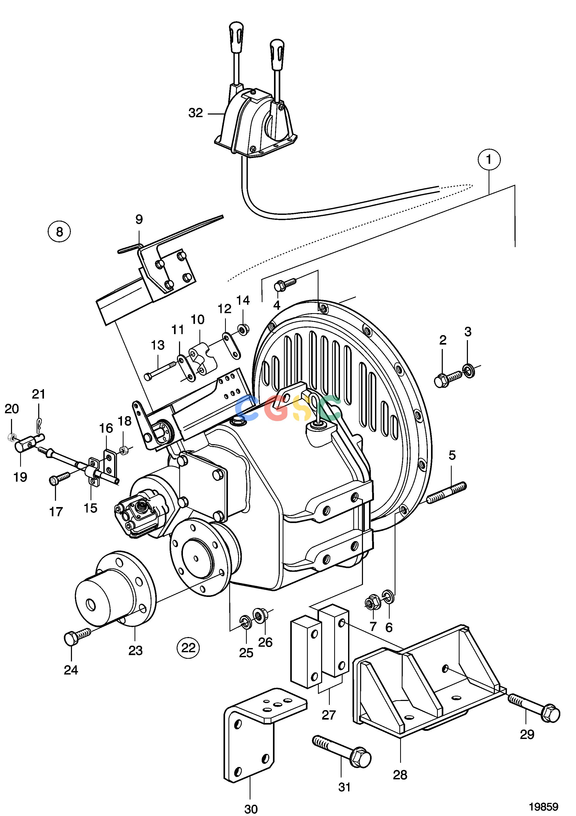 沃尔沃零件查询D5A-T; D5A-TA; D5A-B TA; D7A-T; D7A-TA; D7A-B TA; D7C-TA; D7C-B TATransmissionsReverse Gear ZF 220EPC Volvo Penta Parts catalog
