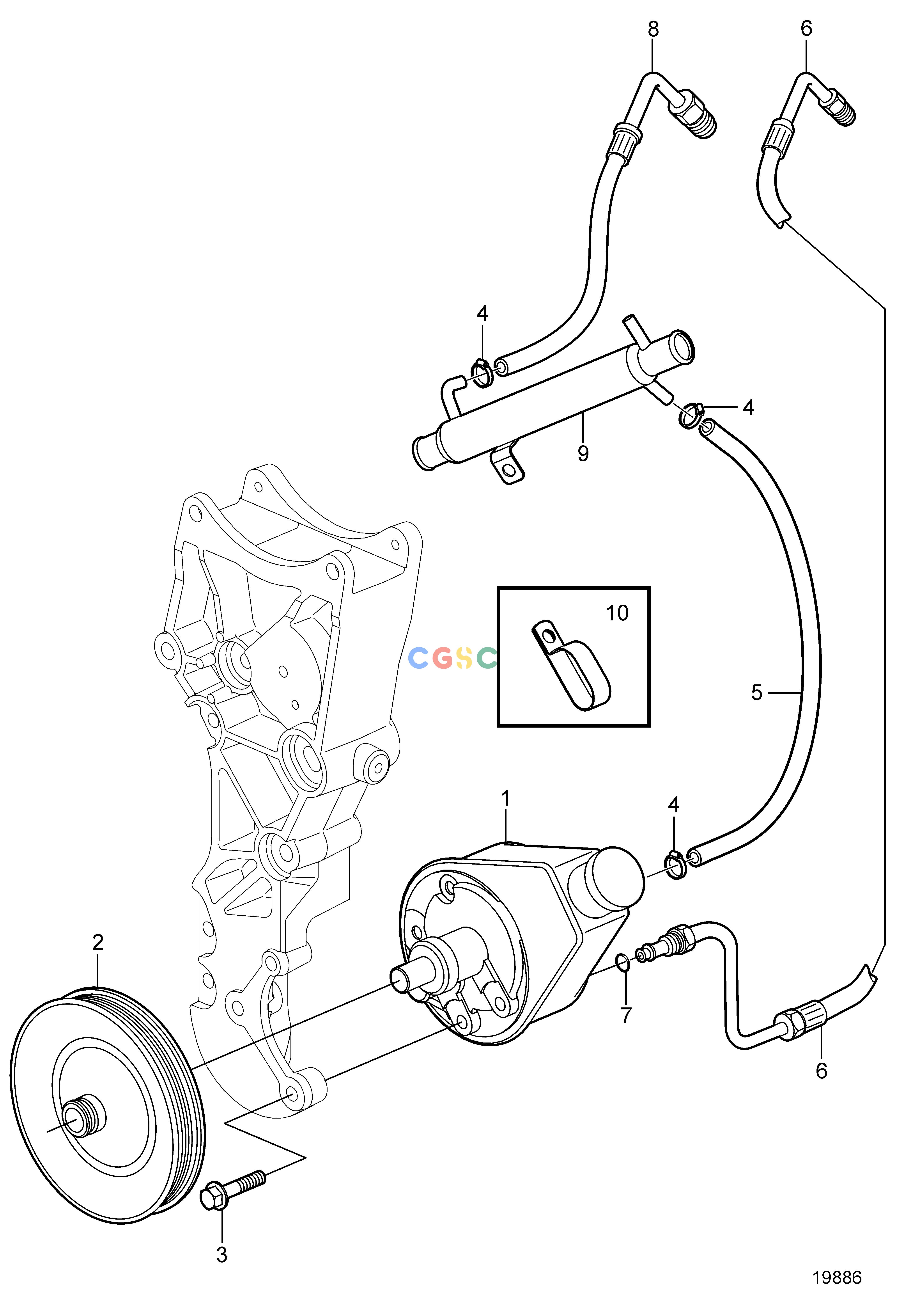 沃尔沃零件查询4.3GXi-E; 4.3GXi-EF; 4.3OSi-E; 4.3OSi-EFSteering SystemSteeringEPC Volvo Penta Parts catalog