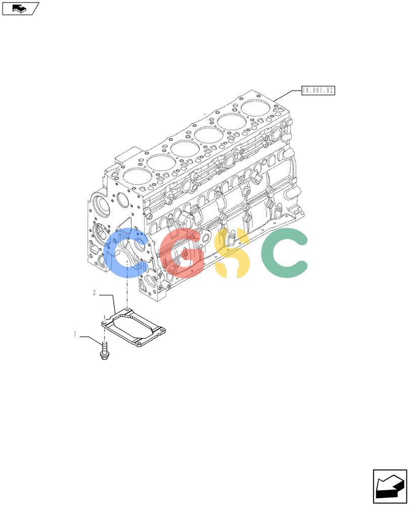 神钢零件查询(F4GE9684F J602) - ENGINE - 504375333 - 84250815 (1/13-) (10.001.03) - CRANKCASE (2852728) Kobelco