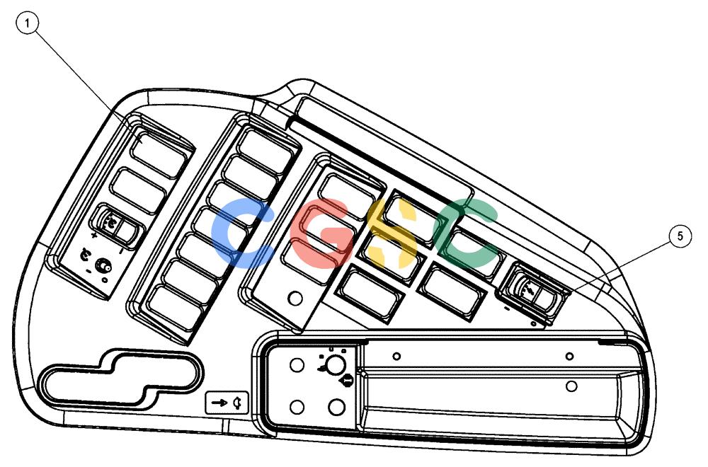 凯斯零件查询(FLX3510) - FLOATER (8/04-8/06) (01-051) - RH CONSOLE ELECTRIC, LIQUID Case Agriculture