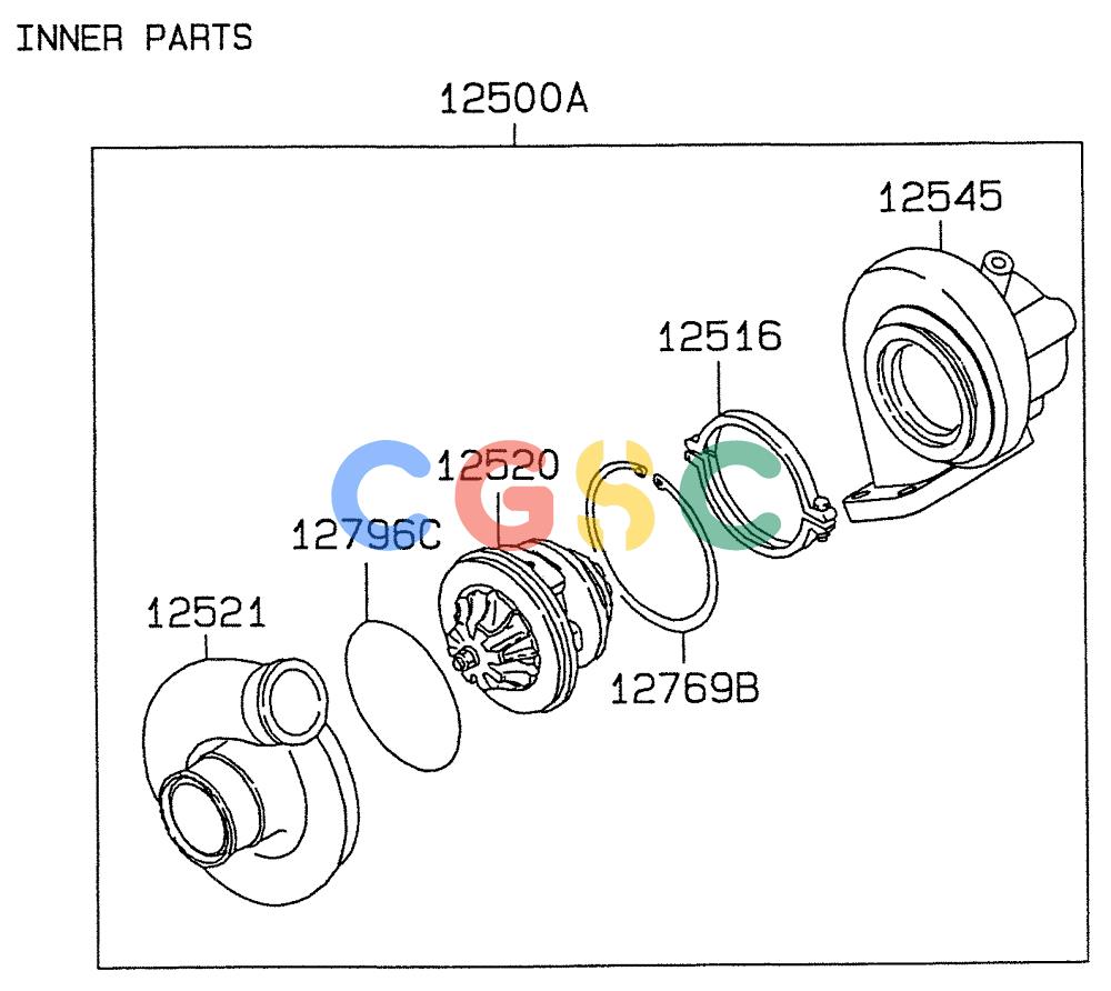 纽荷兰零件查询(E235SRLC) - CRAWLER EXCAVATOR BTW YU04-00837 - YU04-01417 (08-031[02]) - TURBOCHARGER New Holland Constructuion