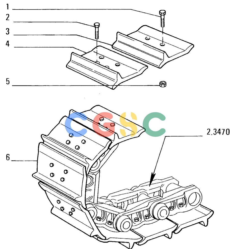 纽荷兰零件查询(FD14E) - CRAWLER DOZER (92.3480[001]) - TRACK CHAIN-SHOES New Holland Constructuion
