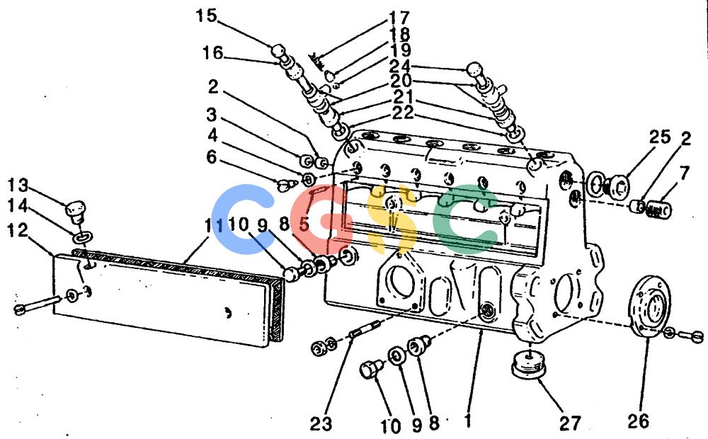 纽荷兰零件查询(65B) - MOTORGRADERS (A2.27[001]) - INJECTION PUMP HOUSING New Holland Constructuion