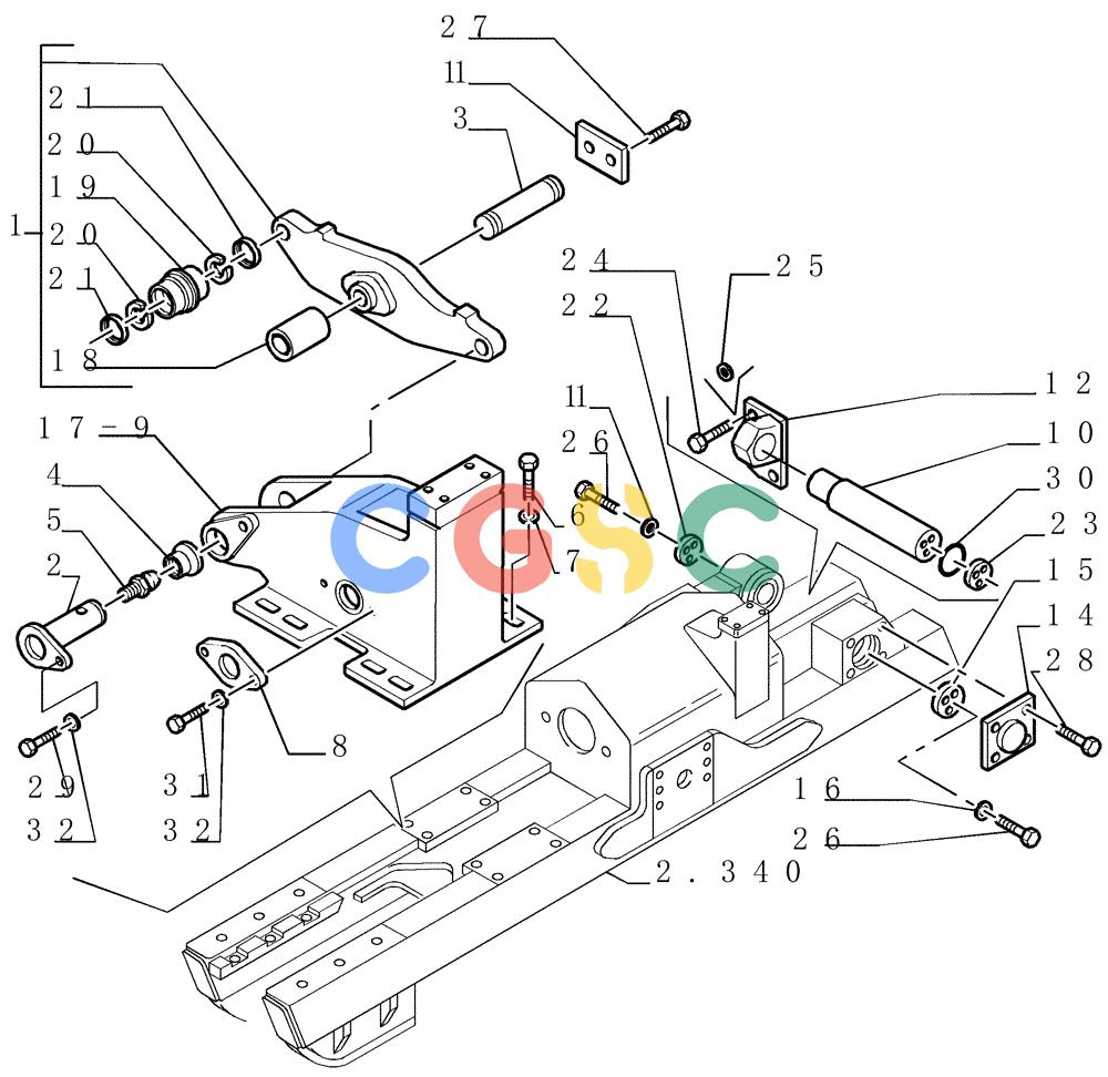 纽荷兰零件查询(DC150LT) - CRAWLER DOZER (6/00-) (2.357[01]) - SUSPENSION New Holland Constructuion