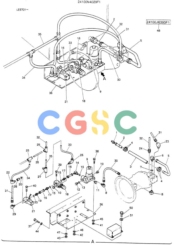 神钢零件查询(K903C) - EXCAVATOR ASN LE5701 (1/87-12/03) (02-002) - REWORK, CONTROL ASSY (FC MODE) Kobelco