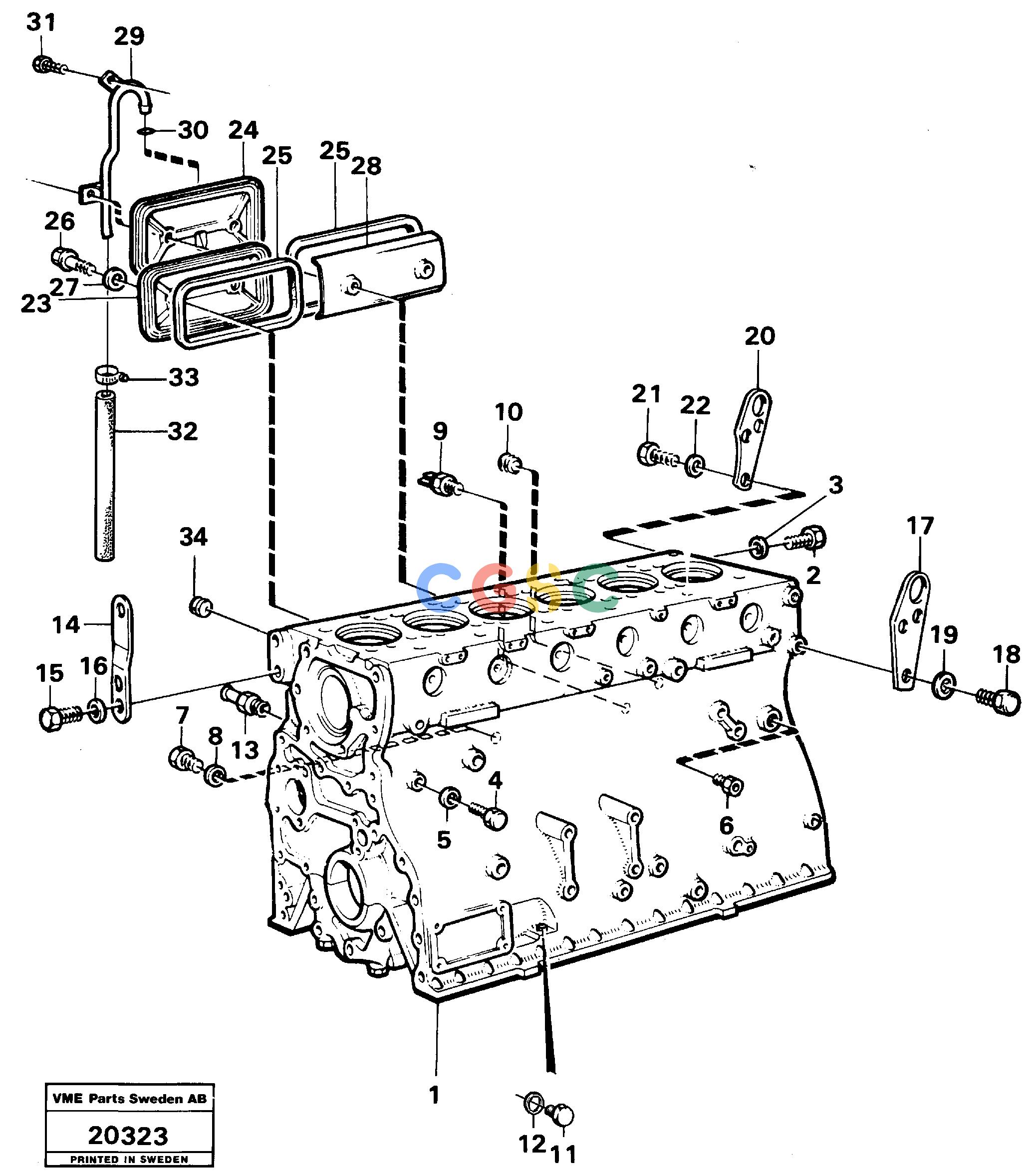 沃尔沃零件查询L160 Cylinder blockVOLVO BM L160 NoneNoneNoneAutodata Volvo online