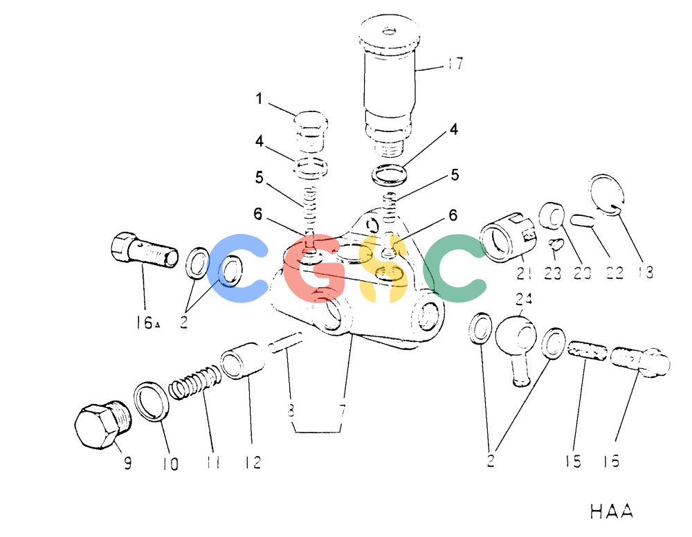 神钢零件查询(6D16-T) - MITSUBISHI DIESEL ENGINE - K907 & MD180LC (1/87-12/06) (03-011) - FUEL FEED PUMP (INNER PARTS) Kobelco