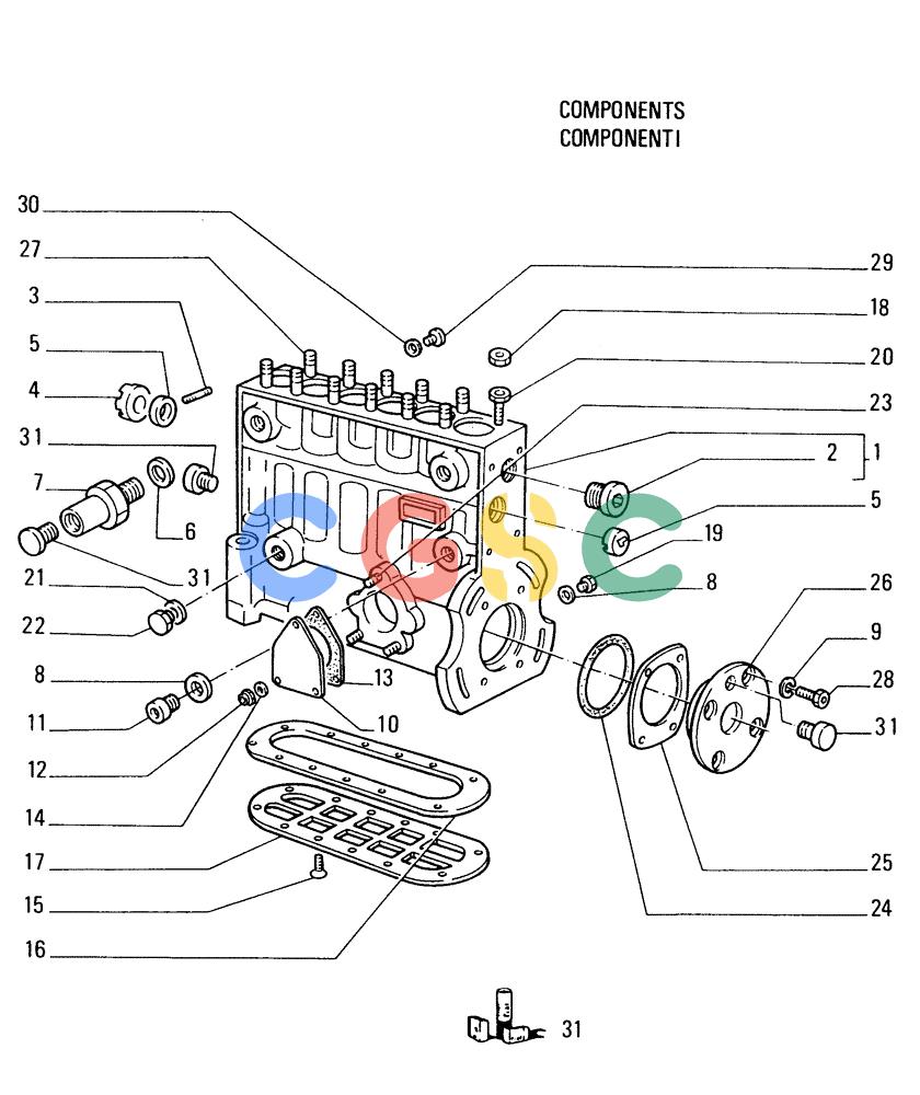 纽荷兰零件查询(FD175) - CRAWLER DOZER (N.A. VERSION)(S/N 061640 & AFTER) (1/93-) (0.140[06]) - INJECTION EQUIPMENT - INJECTION PUMP New Holland Constructuion