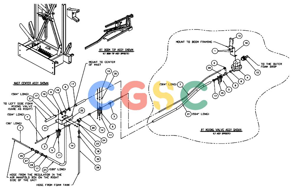 凯斯零件查询(FLX3510) - FLOATER (8/04-8/06) (10-007) - FOAM DELIVERY GROUP, 70’ BOOM Case Agriculture