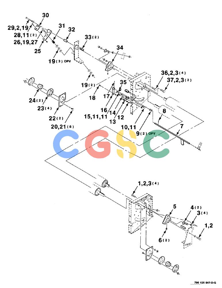 凯斯零件查询(8465T) - CASE IH ROUND BALER W/TRACTOR HYDRAULICS (1/91-12/97) (9-72) - MESH WRAP KIT, ROLLER SUPPORT ASSEMBLIES, SERIAL NUMBER CFH0073011 AND LATER Case Agriculture