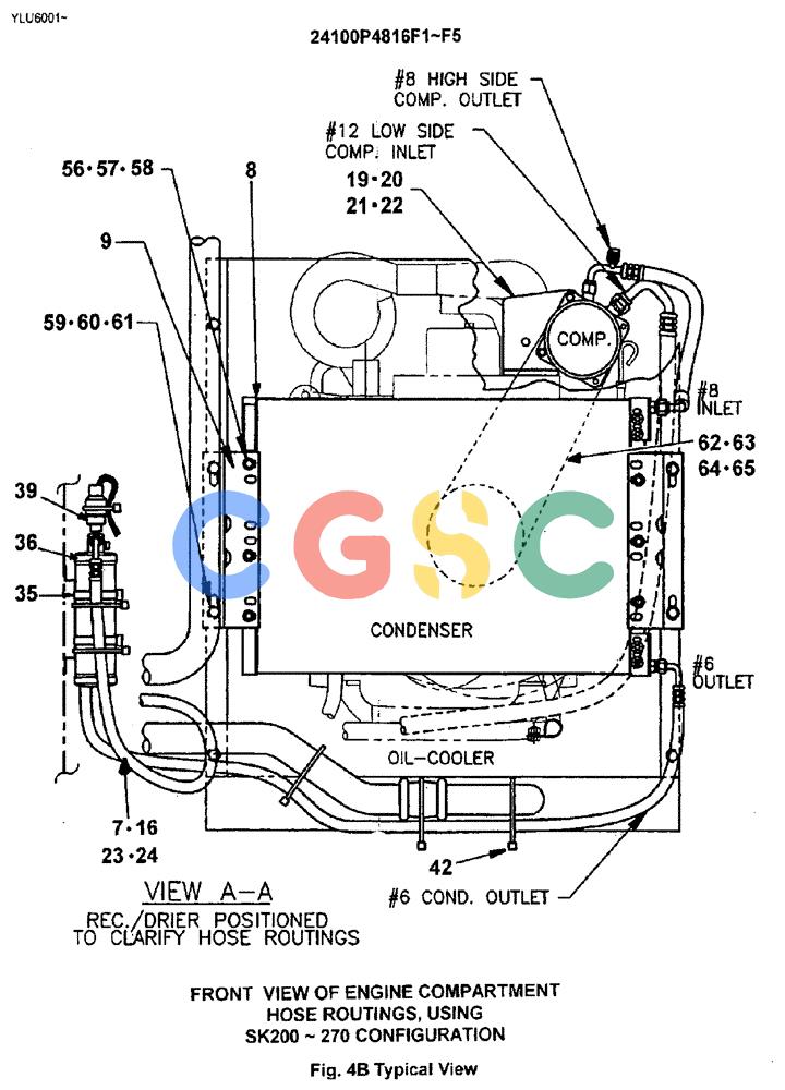 神钢零件查询(ED180) - BLADE RUNNER EXCAVATOR/DOZER ASN YLU0001 (1/99-12/01) (05-017[05]) - AIR CONDITIONER KIT INSTALLATION Kobelco