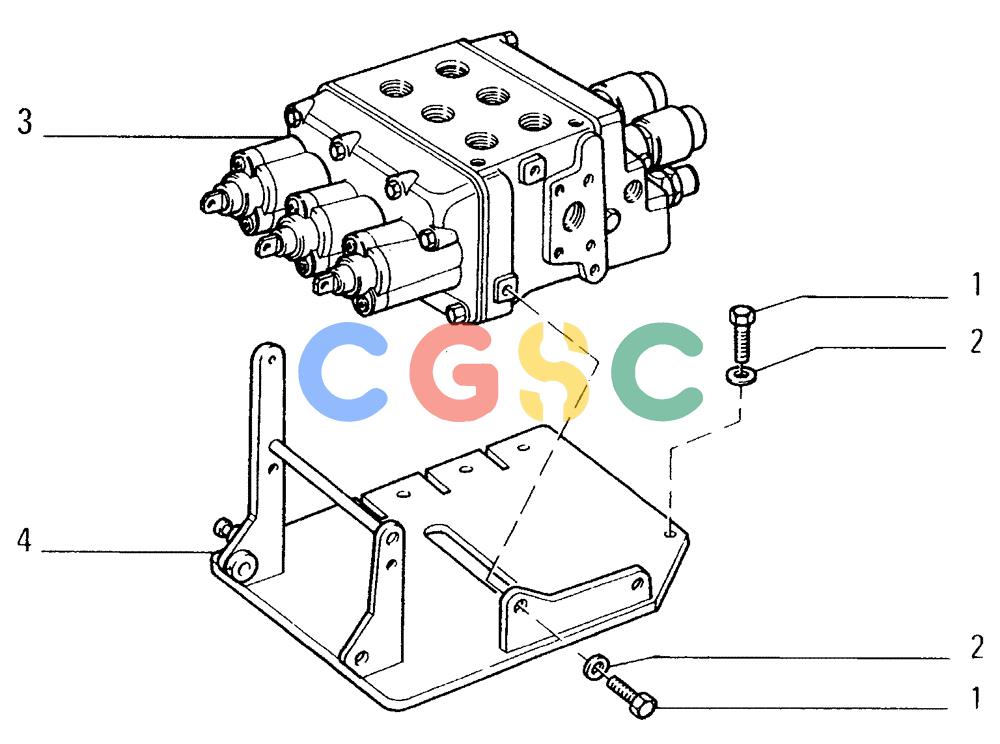 纽荷兰零件查询(FD14E) - CRAWLER DOZER (3.4360[001]) - EQUIPMENT CONTROL VALVE New Holland Constructuion