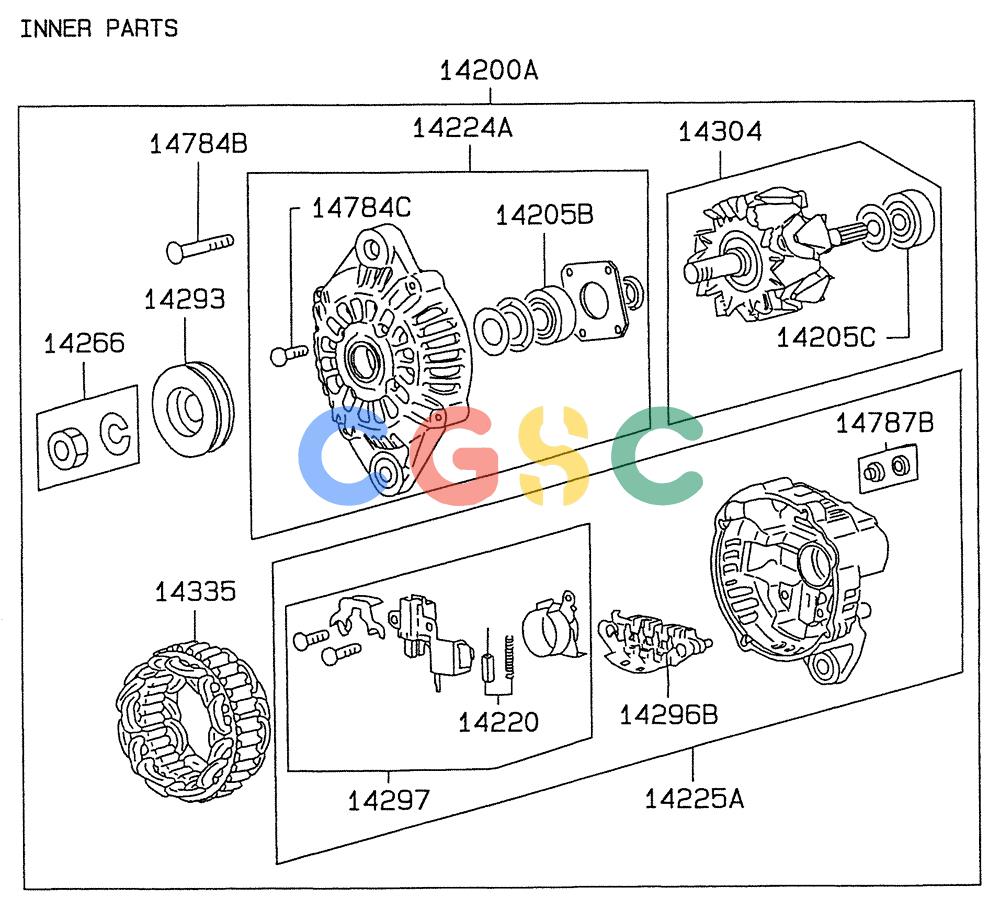 纽荷兰零件查询(E235SRLC) - CRAWLER EXCAVATOR BTW YU04-00837 - YU04-01417 (08-033[02]) - ALTERNATOR & REGULATOR New Holland Constructuion