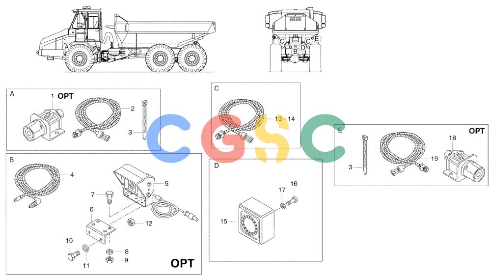 纽荷兰零件查询(AD300) - ARTICULATED DUMP TRUCK (1/01-) (6.720A[01A]) - ELECTRIC COMPONENTS New Holland Constructuion