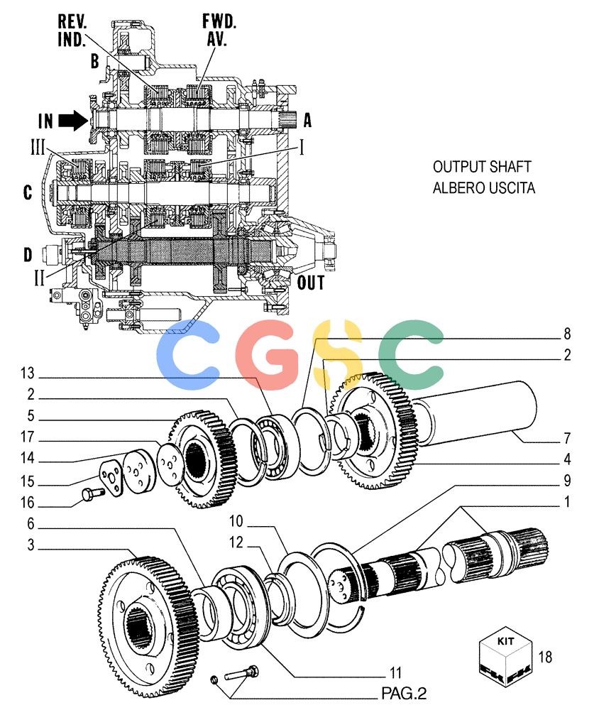 纽荷兰零件查询(FD255) - CRAWLER DOZER (N.A. VERSION) (7/95-) (1.211[10]) - TRANSMISSION - COMPONENTS New Holland Constructuion