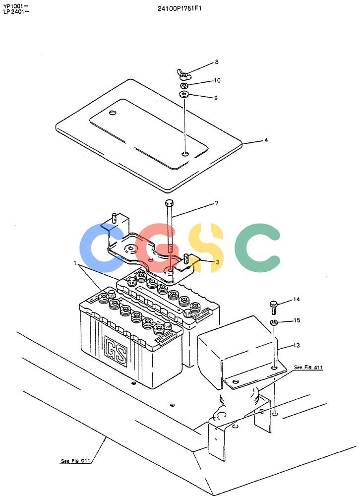 神钢零件查询(MD140BLC) - EXCAVATOR BTW YP1001 - YP1281 (1/80-12/06) (05-014) - BATTERY ASSY Kobelco