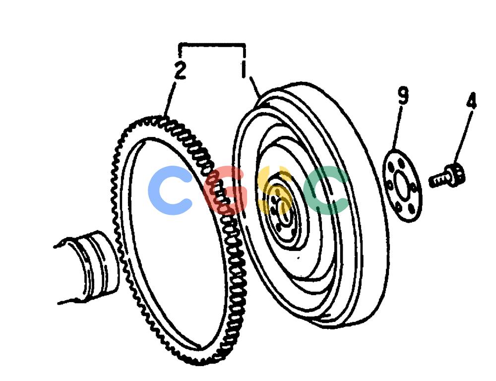 神钢零件查询(MD240C) - EXCAVATOR BTW LLU0301 - LLU0600 (1/80-12/06) (17-009) - FLYWHEEL - 020-290E Kobelco