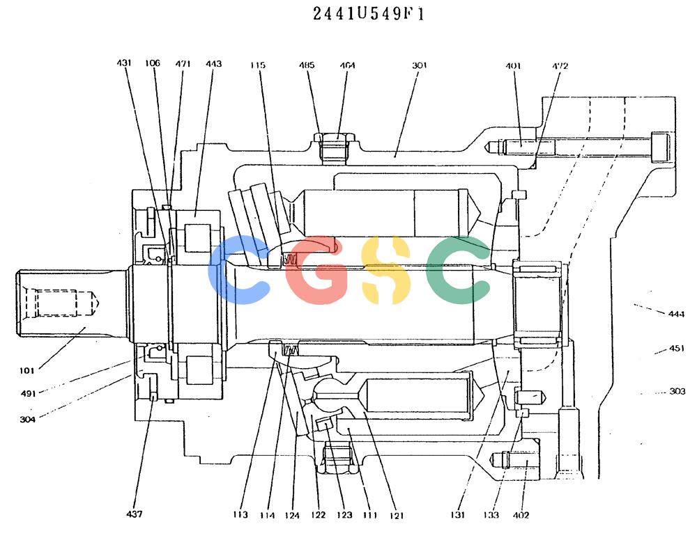 神钢零件查询(MD180LC) - EXCAVATOR ASN YG0647 (1/80-12/06) (12-002) - MOTOR ASSY ( SWING) Kobelco