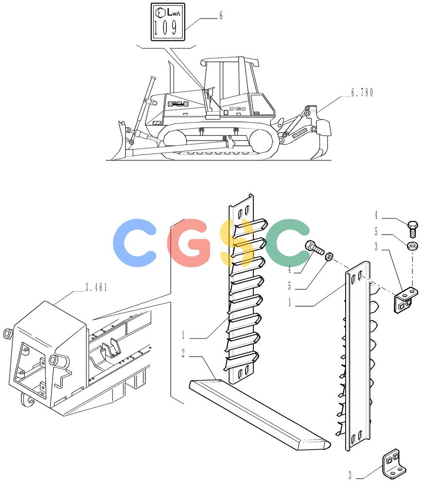 纽荷兰零件查询(DC150LT) - CRAWLER DOZER (6/00-) (9.623[01]) - SOUND SUPPRESSION - OPTIONAL CODE 76054945 New Holland Constructuion