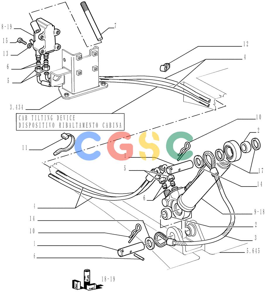 纽荷兰零件查询(DC150LT) - CRAWLER DOZER (6/00-) (5.678[01]) - HYDRAULIC JACK New Holland Constructuion