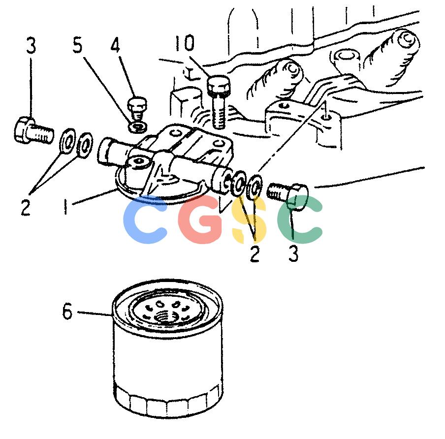 神钢零件查询(6DR5) - MITSUBISHI DIESEL ENGINE (1/06-12/06) (03-006) - FUEL FILTER Kobelco