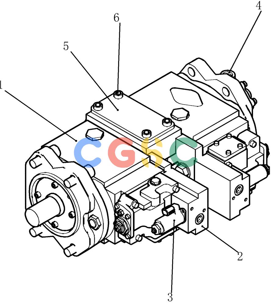 神钢零件查询(200-8) - EXCAVATOR S/N YN11-45001 - (1/06-12/09) (HC400-01-1) - PUMP ASSY Kobelco
