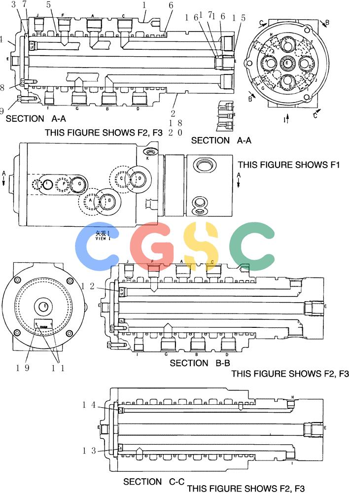 神钢零件查询(200-8) - EXCAVATOR S/N YN11-45001 - (1/06-12/09) (HC933-49-1) - JOINT ASSY, SWIVEL Kobelco