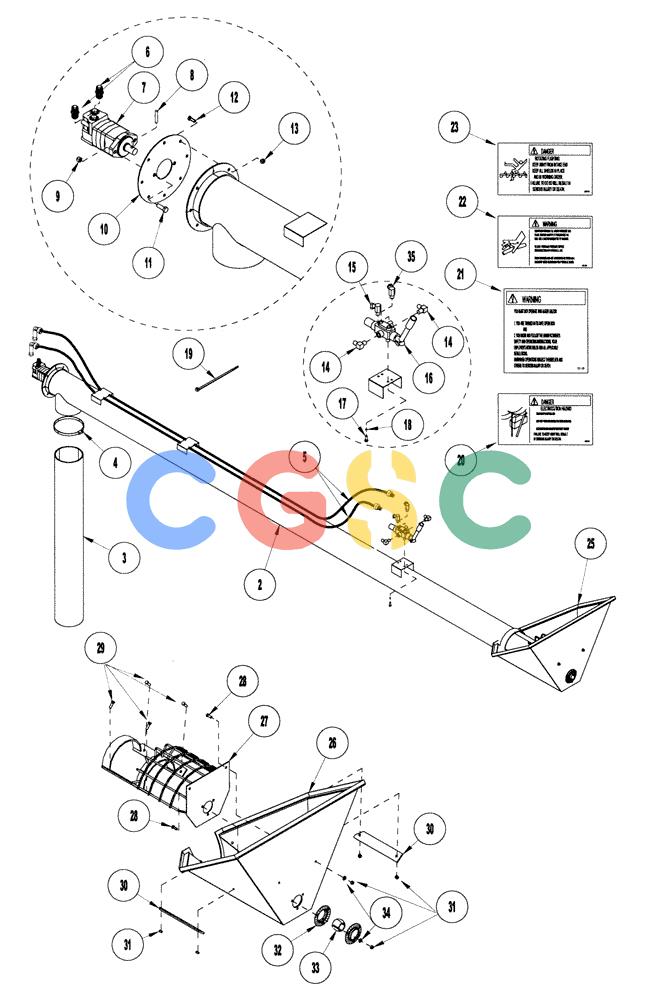 凯斯零件查询(1124) - CONCORD AIR SYSTEM (5/99-12/00) (E41) - AUGER 8" Case Agriculture