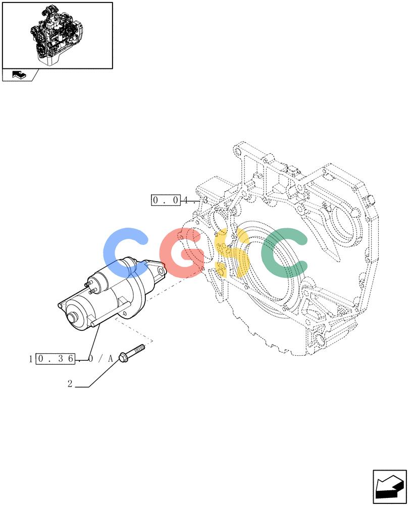 神钢零件查询(F4GE9484A J601) - ENGINE - 504103783 - 920019898 (1/13-) (0.36.0) - STARTER MOTOR (504028114-504036933) Kobelco
