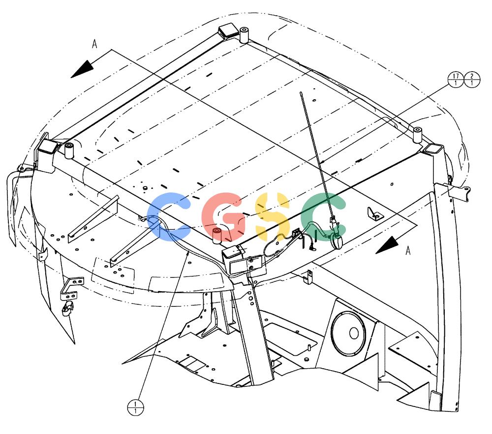 凯斯零件查询(FLX3510) - FLOATER (8/04-8/06) (01-023[01]) - SPEAKER GROUP Case Agriculture