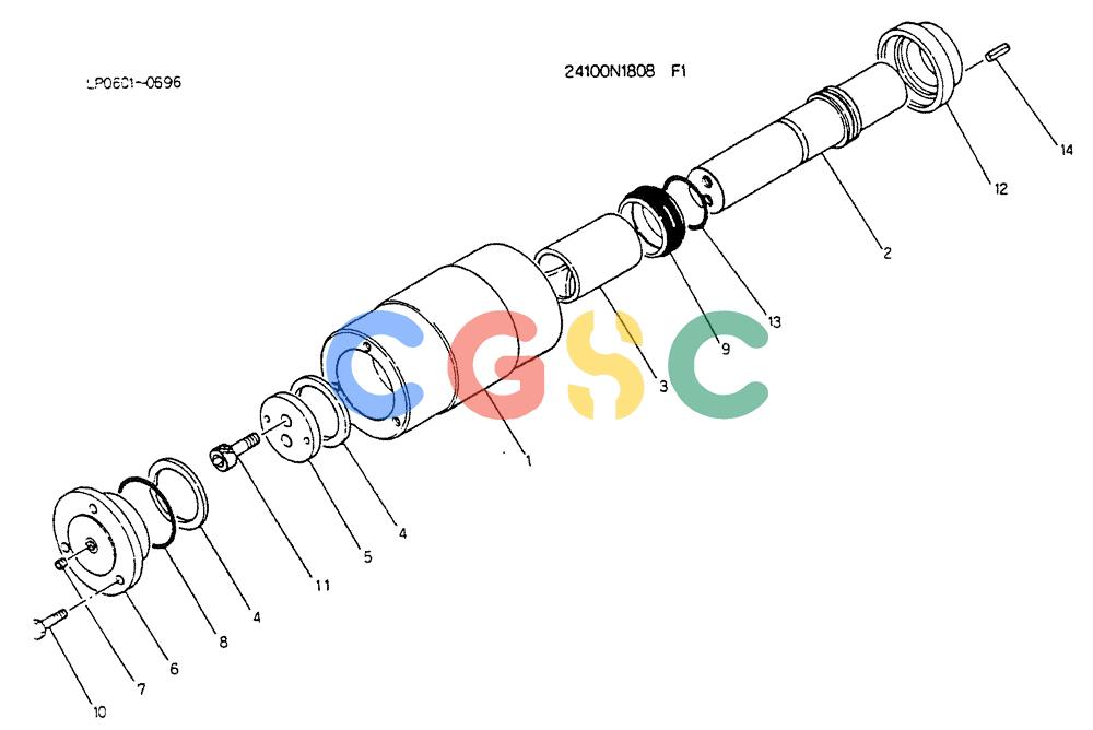 神钢零件查询(K905LC) - EXCAVATOR BTW YP0115 - YP0301 (1/85-12/03) (05-006) - ROLLER ASSY (24100N1808F1) Kobelco