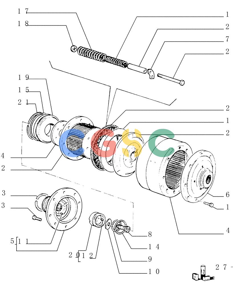 纽荷兰零件查询(FD145) - CRAWLER DOZER (N.A. VERSION) (10/98-) (1.277[06]) - STEERING CLUTCHES New Holland Constructuion