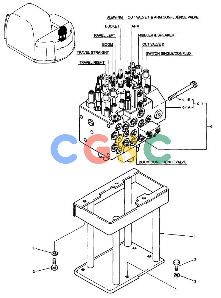 纽荷兰零件查询(EH70) - MIDI CRAWLER EXCAVATOR (N.A.) (1/05-) (018) - VALVE INSTALLATION New Holland Constructuion